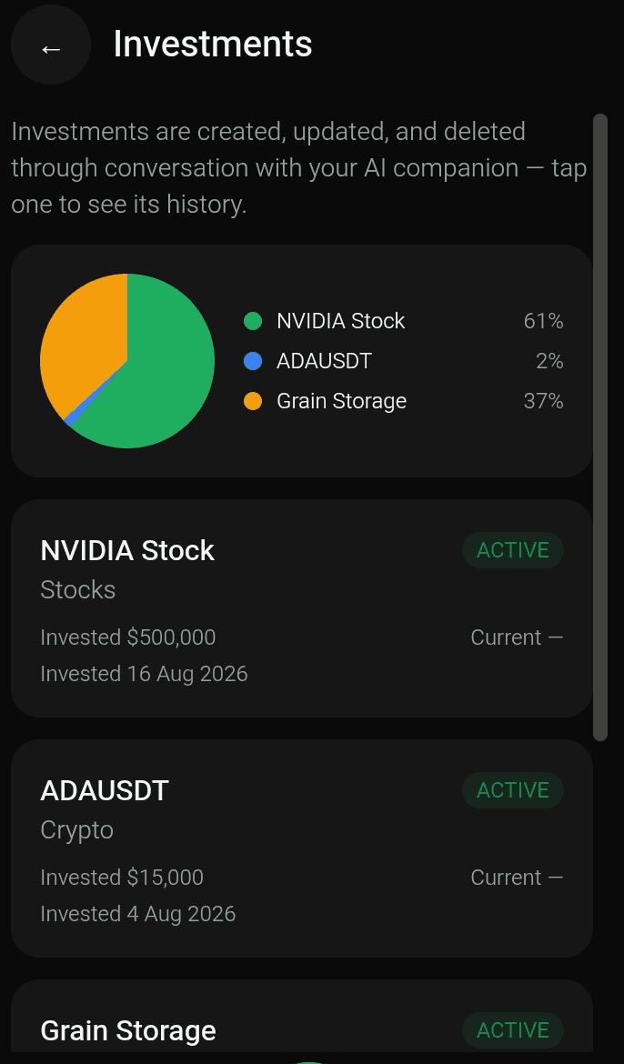 Every investment, one dashboard